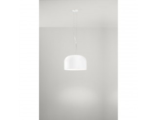 PERENZ GLOSSY SOSPENSIONE IN VETRO BIANCO DIAMETRO 50 CM