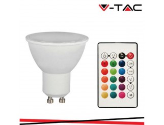 V-TAC Led lampadina gu10 4.8w with rf controllo rgb + 3000k dimmerabile 