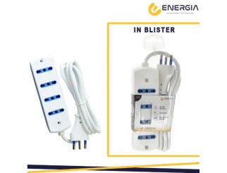 ENERGIA Multipresa 4 uscite bip 10/16a sp16a cavo 1.5m bianca