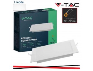 V-TAC 18w led backlit recessed pannello quadrato 6500k
