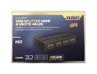 SPLITTER HDMI 1 IN 4 USCITE 3D UHD TV 4K X 2K