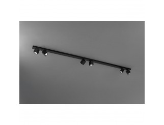 PERENZ ODDY PLAFONIERA 6 LUCI IN METALLO COLORE NERO