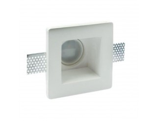 LIFE SUPPORTO DA INCASSO IN GESSO PER LAMPADE PAR16 (GU10) ed MR16, DIM. 12x12x6cm 