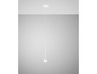 GEA LED URSULA Sospensione ad incasso con montatura in alluminio.Finitura oro con rosone nero satinato