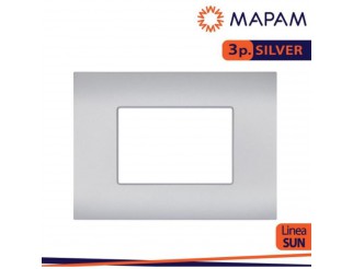MAPAM Placca tecnopolimero sun-t5 3p r9003-9 silver Arke'