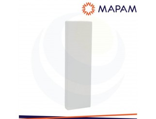 MAPAM LIVING NOW Placca due elementi tecnopolimero zen bianco 2PZ