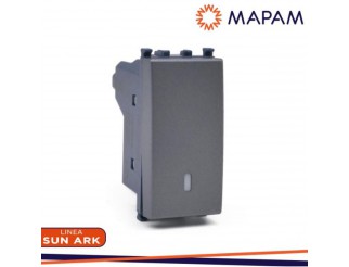 MAPAM Pulsante unipolare sun-t5 905g grigio Arke'