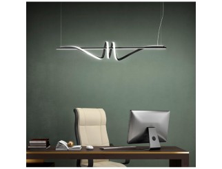 PROMOINGROSS SOSPENSIONE CURL NERO DIMMER E DINAMICA 54W 3000/4000K