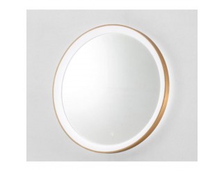 GEA LED Applique con struttura in alluminio e specchio centrale. Finitura in oro