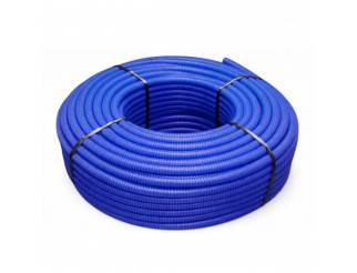 TUBO CORRUGATO PIEGHEVOLE SENZA TIRAFILO 20MM 50M BLU