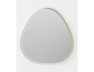 GEA LED SPECCHIO ECARIS A/G Applique con struttura in alluminio e specchio centrale. Finitura in new beige