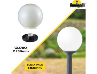 GLOBO 250 CLASSICO G25.B25 base moderna nero opale e27