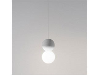 GEA LED SOSPENSIONE SFERA S GRIGIO CHIARO 