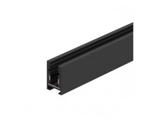 BINARIO A PLAFONE E SOSPENSIONE 24V serie INVISIBLE, Alluminio colore NERO, 2000x11x19mm