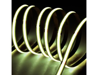 Striscia LED COB Digitale effetto Running, IP20, 24V 11,6W/m, L.NAturale 4000K, 1040lm/m, CRI80 PREZZO per 5m - PCB 10mm 