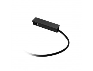 GEA LED CONNETTORE SINGOLO NERO OPACO PER BINARIO 48V 