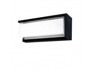 IPERLUX LED APPLIQUE RETTANGOLARE NERA IP65 3CCT 24W 2500LM