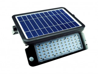 V-TAC 10W LED Solare Proiettore Corpo Nero Luce Bianco Naturale