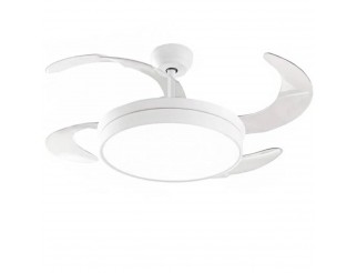 PERENZ VENTILATORE DA SOFFITTO PALE CON LUCE OPEN+ 7165 BCT LED pale scomparsa COLORE BIANCO