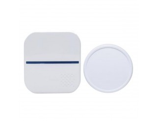 CAMPANELLO WIRELESS CON PULSANTE IP55 CINETICO (no battery) E RICEVITORE PLUG-IN 230VCA 
