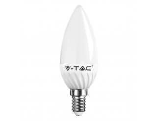 Lampada Lampadina E14 LED SMD V-TAC VT-1818 Candela Luce Bianca Naturale 4 Watt