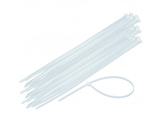100 Fascette Stringenti in Plastica Nylon Trasparenti Cavi 30cm VULTECH SN21503
