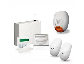 KIT ANTIFURTO ALLARME CASA COMBINATORE GSM CABLATO FILARE DA CELLULARE AMC C24