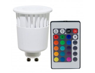 Lampada Lampadina LED RGB GU10 Telecomando Faretto Colori 4W Luce Multicolore