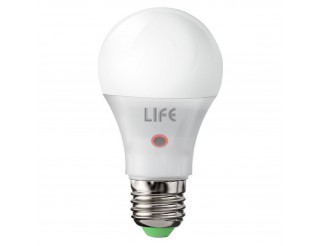 Lampada Lampadina E27 9W Luce Calda LIFE con Sensore Crepuscolare Notturno