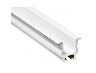 life Profilo alluminio bianco 2m Dissip.30W/m Da Incasso Incavo 12,4mm H19,7mm
