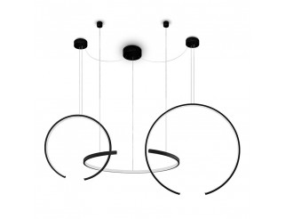 VIVIDA Olympic Pendant lamp 90W 5280LM 3000K diam.800xH1800 mm BLACK 2m cable