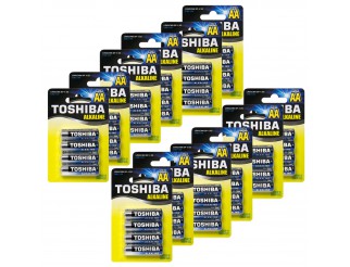 48 Batterie Pile STILO AA TOSHIBA Alkaline Alcaline Blue Line LR6 1.5V Batteria