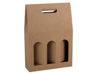 SCATOLA CARTONE COMPLETA 3 BOTTIGLIE