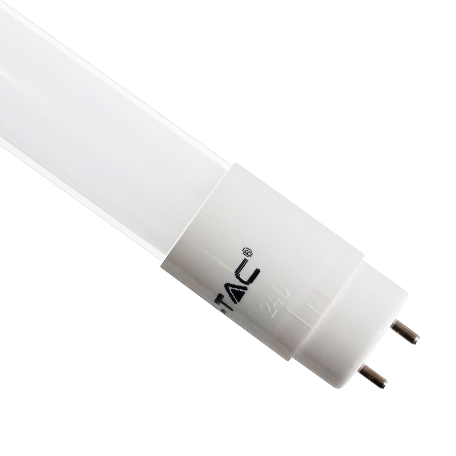 Tubo neon led t8 120cm luce bianca calda rotativo v tac vt for Luce bianca led